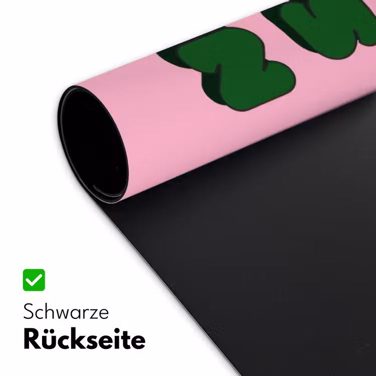 Yes fun - Groen - Roze Muismat XXL klein -ysfeer2_duits