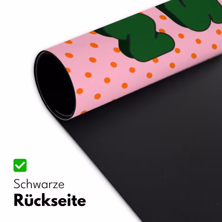 Yes fun - Groen - Roze - Stippen Muismat XXL klein -ysfeer2_duits
