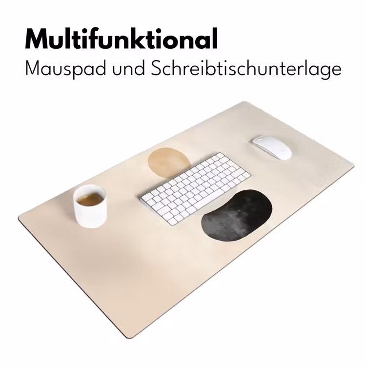 Japandi - Wabi sabi - Beige Muismat XXL klein -ysfeer4_duits