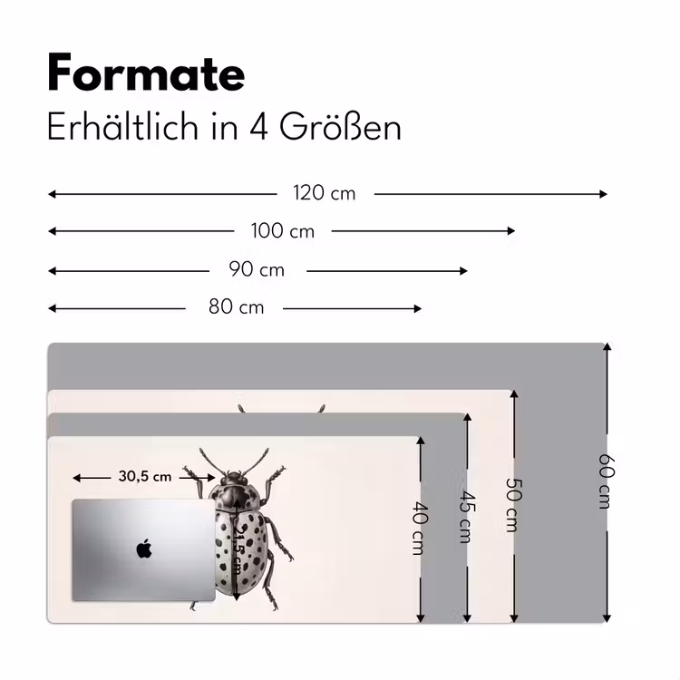 Kever - Insect - Vintage Muismat XXL klein -ysfeer5_duits