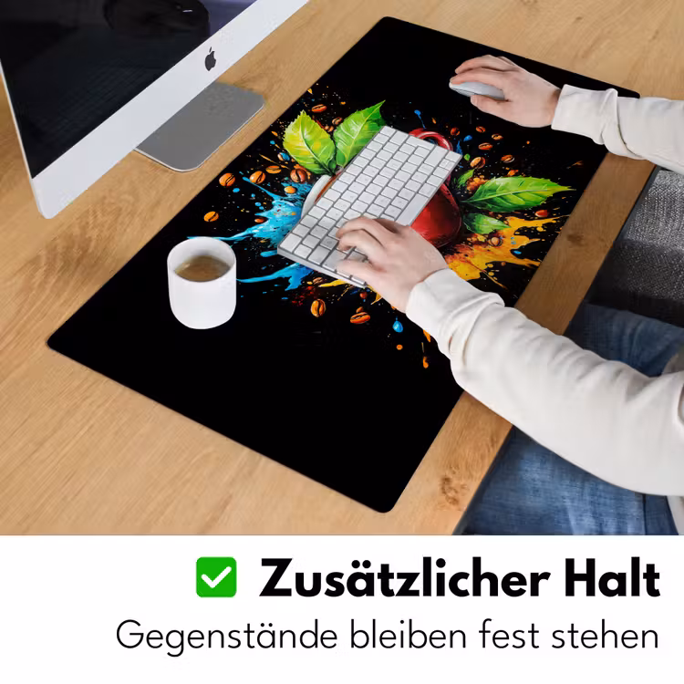 Koffie - Graffiti - Drinken - Abstract Muismat XXL klein -ysfeer3_duits