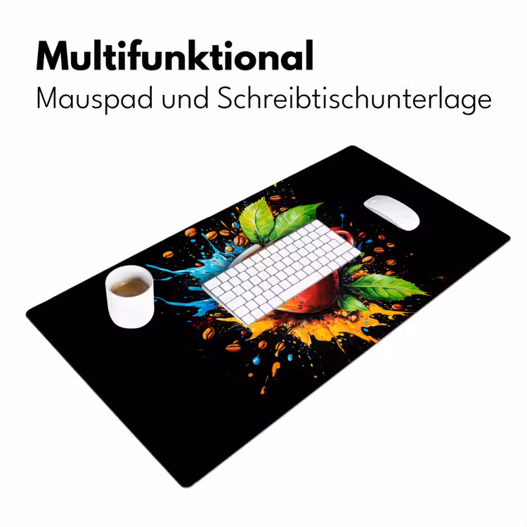 Koffie - Graffiti - Drinken - Abstract Muismat XXL klein -ysfeer4_duits
