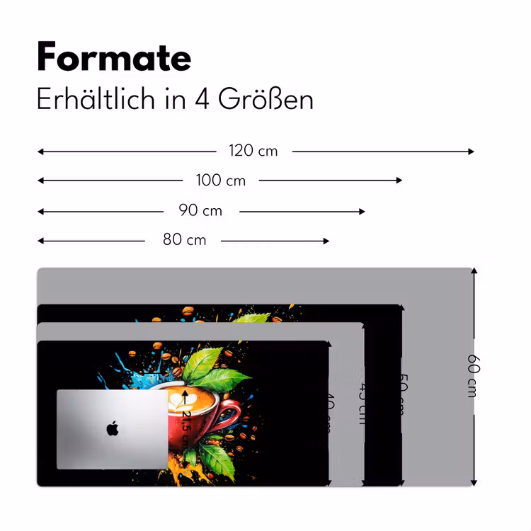 Koffie - Graffiti - Drinken - Abstract Muismat XXL klein -ysfeer5_duits