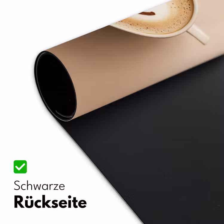 Koffie - Melkschuim - Lach - Beige Muismat XXL klein -ysfeer2_duits