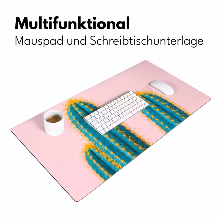 Cactussen - Modern - Pastel Muismat XXL klein -ysfeer4_duits