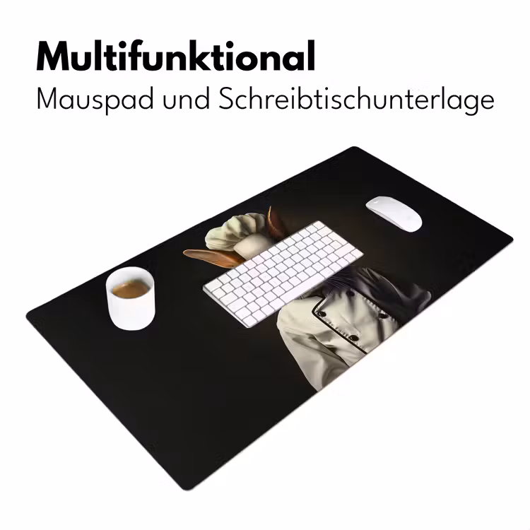 Konijn - Kok - Dier Muismat XXL klein -ysfeer4_duits