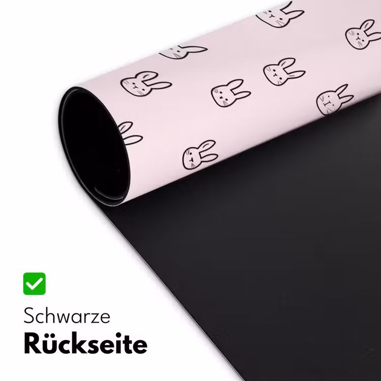 Konijnen - Minimalistisch - Roze Muismat XXL klein 681 -ysfeer2_duits