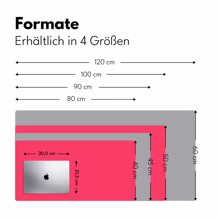 Karmijn - Kleuren - Palet - Roze Muismat XXL klein -ysfeer5_duits