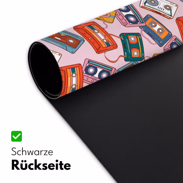 Cassette - Patroon - Roze Muismat XXL klein 681 -ysfeer2_duits