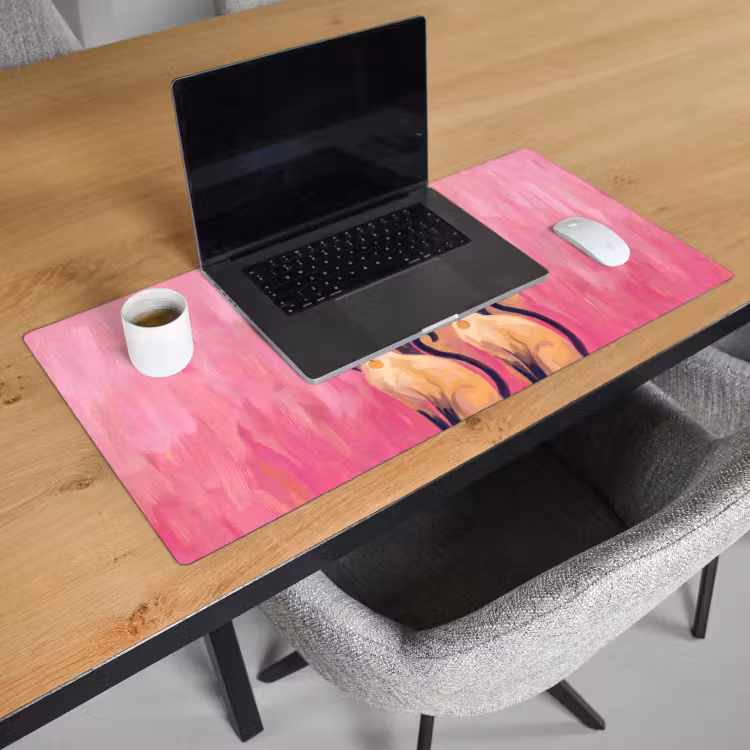 Schreibtischunterlage - Katze – Gruppe – Tiere – Modern – Rosa - Kat - Groep - Dieren - Modern - Roze Muismat XXL klein
