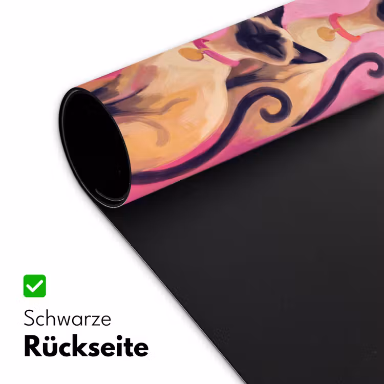 Schreibtischunterlage - Katze – Gruppe – Tiere – Modern – Rosa - Kat - Groep - Dieren - Modern - Roze Muismat XXL klein