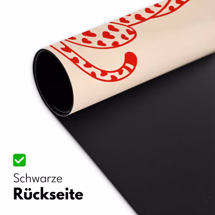 Schreibtischunterlage - Katze – Herzen – Tiere – Modern – Rot - Kat - Harten - Dieren - Modern - Rood Muismat XXL klein
