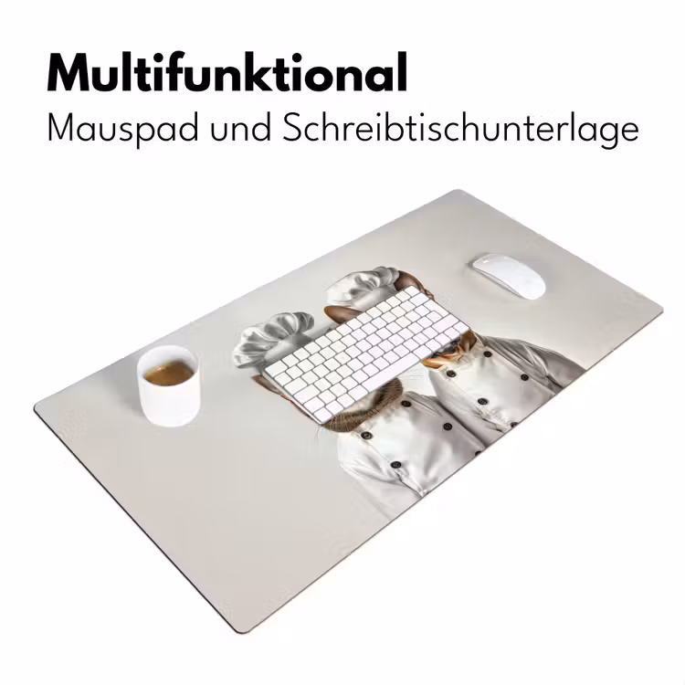 Kat - Hond - Kokskleding Muismat XXL klein -ysfeer4_duits