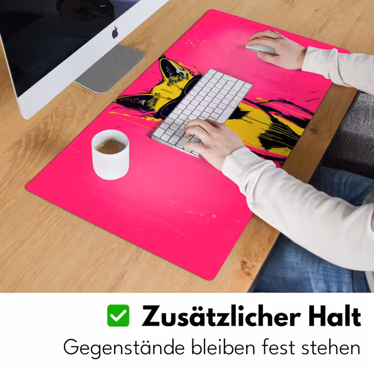 Kat - Art - Zonnebril - Roze Muismat XXL klein -ysfeer3_duits