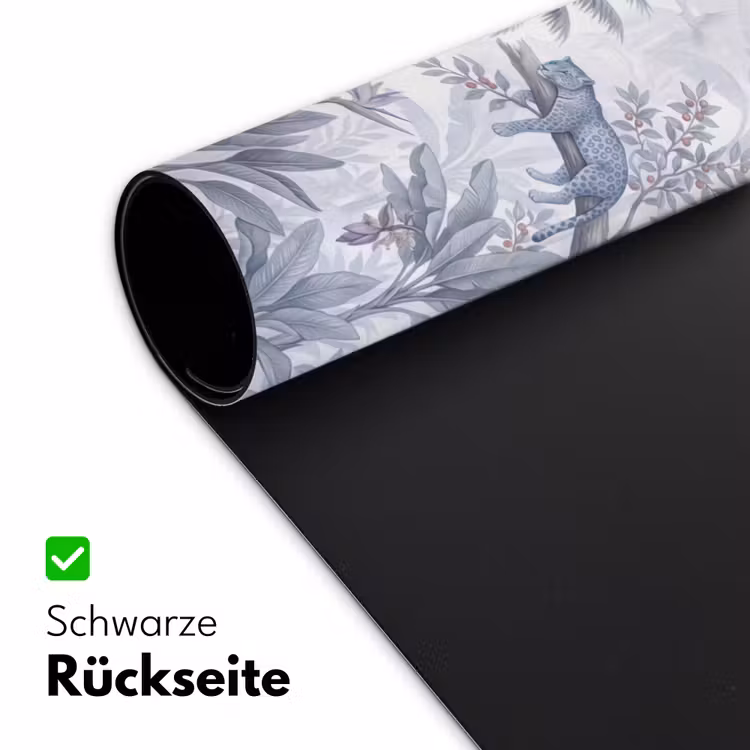 Kat - Tropisch bos - Modern - Grijs Muismat XXL klein -ysfeer2_duits