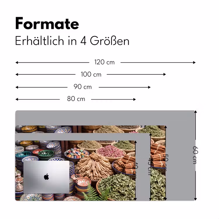 Schreibtischunterlage - Keramik – Orientalisch – Farbenfroh - Aardewerk - Oosters - Kleurrijk Muismat XXL klein