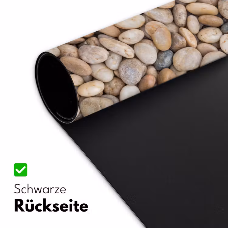 Kiezelstenen - Natuur - Textuur - Beige - Grijs Muismat XXL klein -ysfeer2_duits