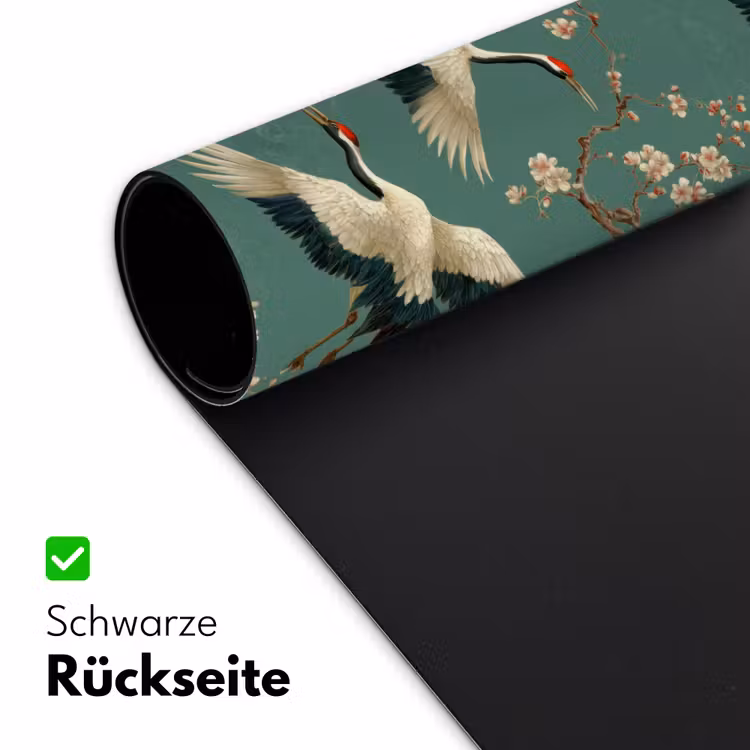Kersenbloesem - Kraamvogels - Groen Muismat XXL klein 681 -ysfeer2_duits