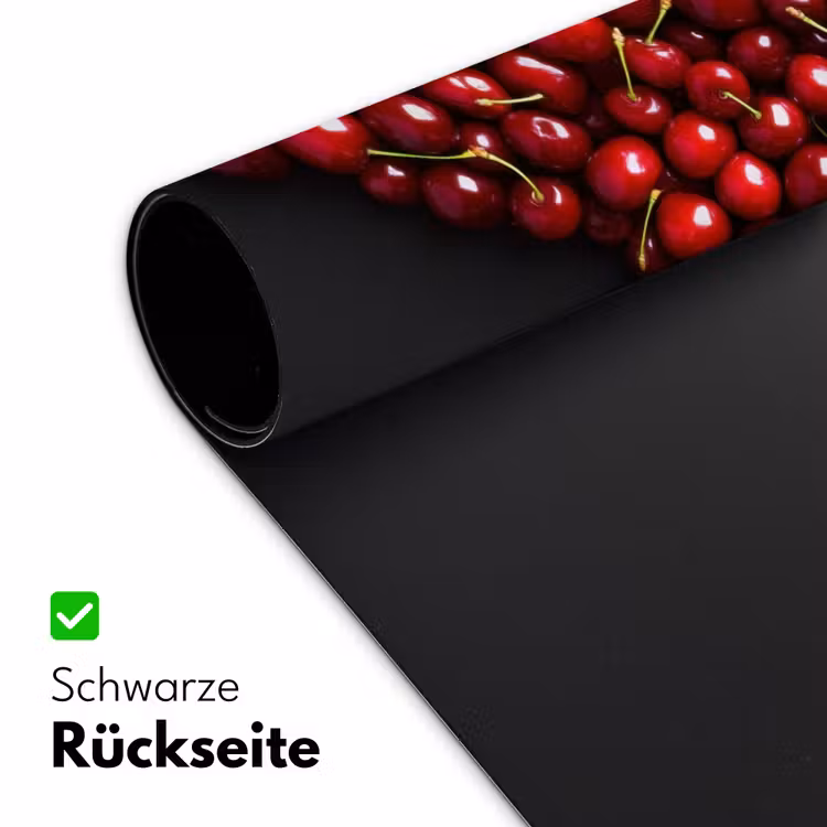 Kersen - Hart - Rood - Zwart Muismat XXL klein -ysfeer2_duits