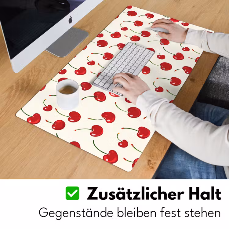 Kersen - Minimalistisch - Rood Muismat XXL klein 681 -ysfeer3_duits