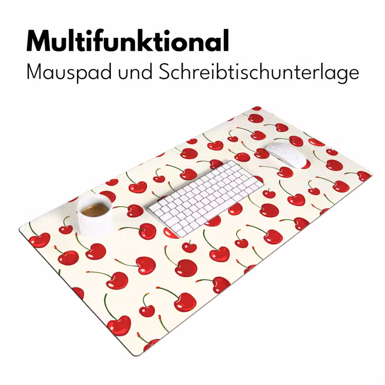Kersen - Minimalistisch - Rood Muismat XXL klein 681 -ysfeer4_duits