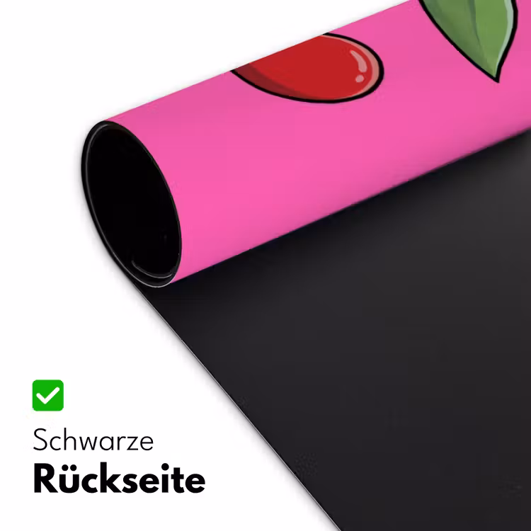 Kers - Roze - Fruit Muismat XXL klein -ysfeer2_duits