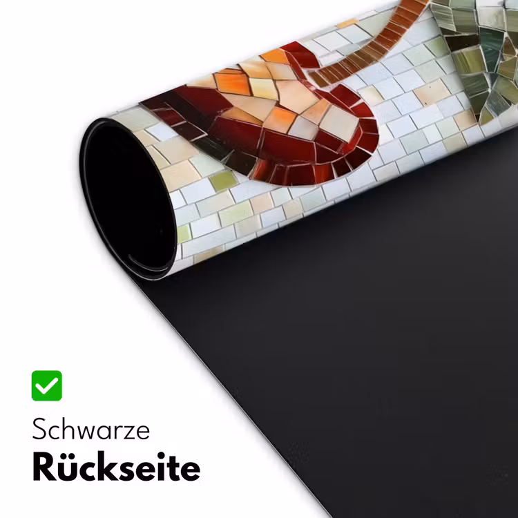 Kersen - Rood - Mozaïek - Blaadjes Muismat XXL klein -ysfeer2_duits
