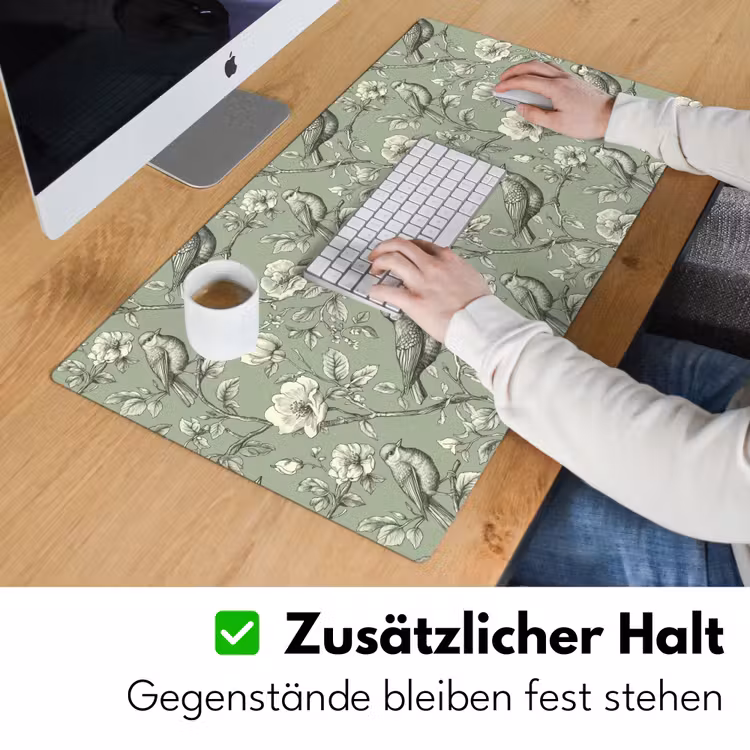 Klassiek - Botanisch - Groen Muismat XXL klein 681 -ysfeer3_duits