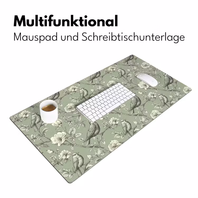 Klassiek - Botanisch - Groen Muismat XXL klein 681 -ysfeer4_duits