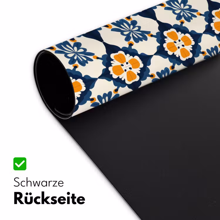 Klassiek - Geometrisch - Blauw Muismat XXL klein 681 -ysfeer2_duits