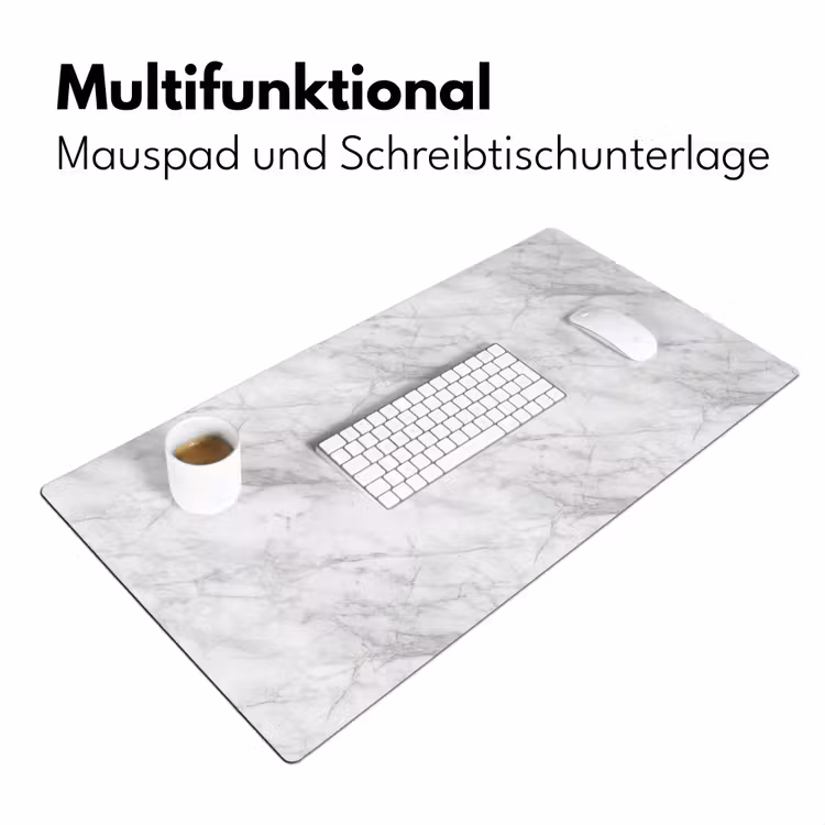 Klassiek - Marmer - Grijs Muismat XXL klein 681 -ysfeer4_duits