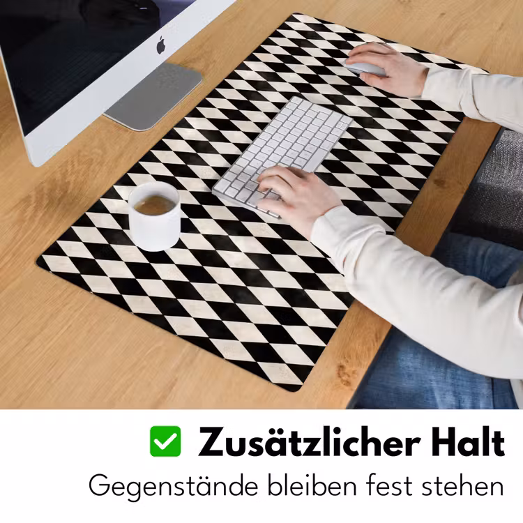 Klassiek - Patroon - Zwart Muismat XXL klein 681 -ysfeer3_duits