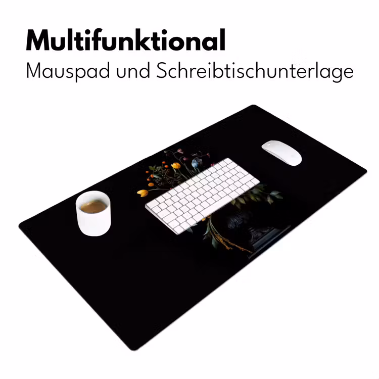 Klassiek - Vaas - Boeket - Bloemen Muismat XXL klein -ysfeer4_duits