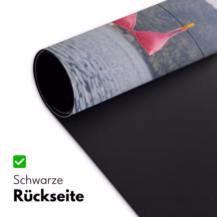 Schreibtischunterlage - Kleidung – Bademode – Wäscheleine – Sommer – Rosa - Kleding - Badkleding - Waslijn - Zomer - Roze Muismat XXL klein