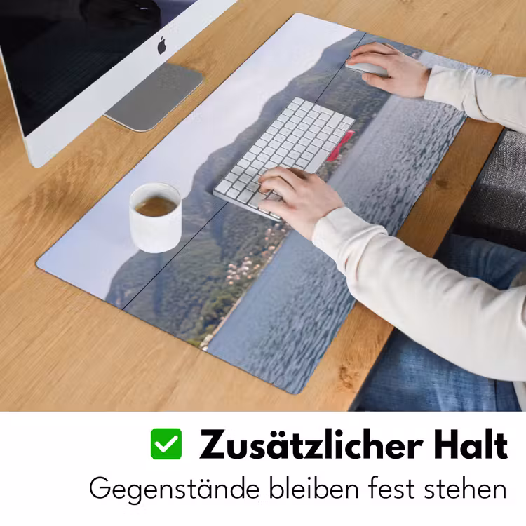 Schreibtischunterlage - Kleidung – Bademode – Wäscheleine – Sommer – Rosa - Kleding - Badkleding - Waslijn - Zomer - Roze Muismat XXL klein
