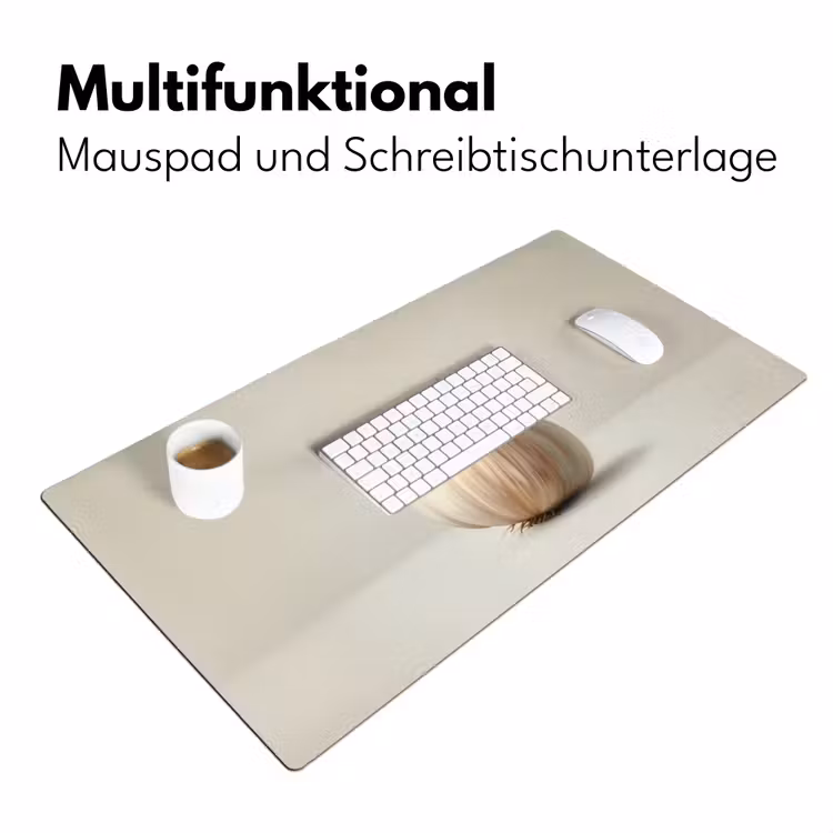 Knoflook - Natuurlijk - Beige Muismat XXL klein -ysfeer4_duits