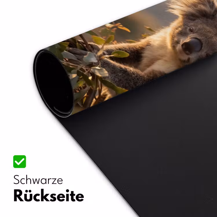 Koala - Bladeren - Ochtendlicht Muismat XXL klein -ysfeer2_duits