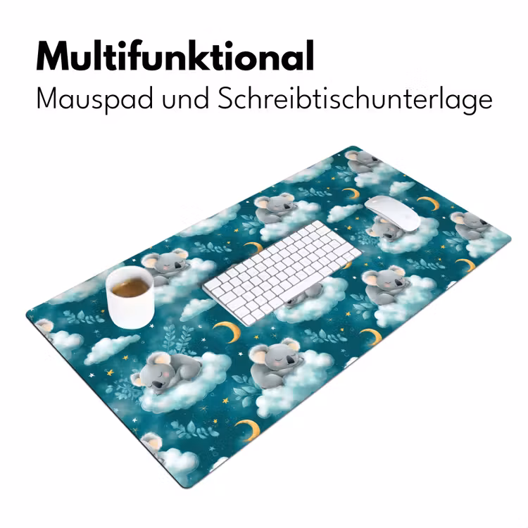 Koala's - Betoverend - Blauw Muismat XXL klein 681 -ysfeer4_duits