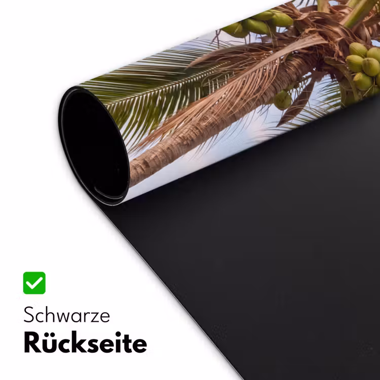 Kokosnoot - Boom - Tropisch - Natuur - Groen Muismat XXL klein -ysfeer2_duits
