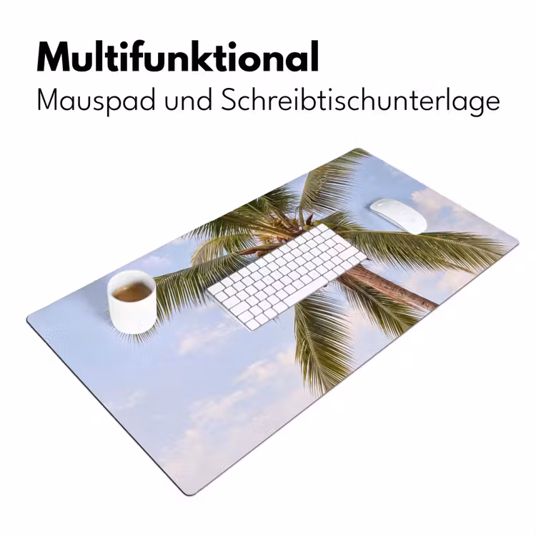 Kokosnoot - Boom - Tropisch - Natuur - Groen Muismat XXL klein -ysfeer4_duits