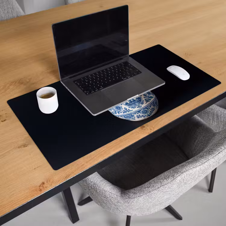 Kokosnoot - Eten - Delfts blauw - Drinken Muismat XXL klein -sfeer1