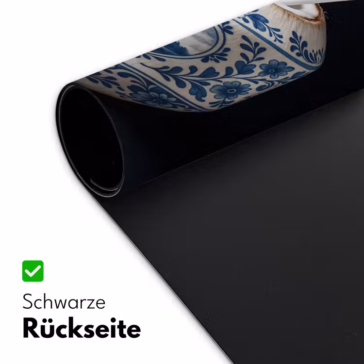 Kokosnoot - Eten - Delfts blauw - Drinken Muismat XXL klein -ysfeer2_duits