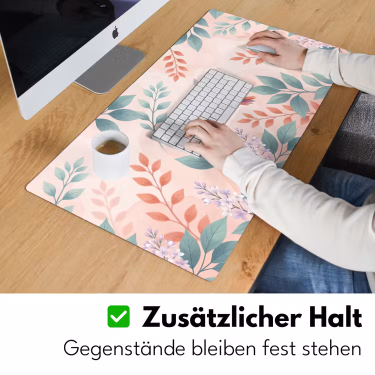 Kolibrie - Vliegen - Natuur - Illustratie - Kleurrijk Muismat XXL klein -ysfeer3_duits