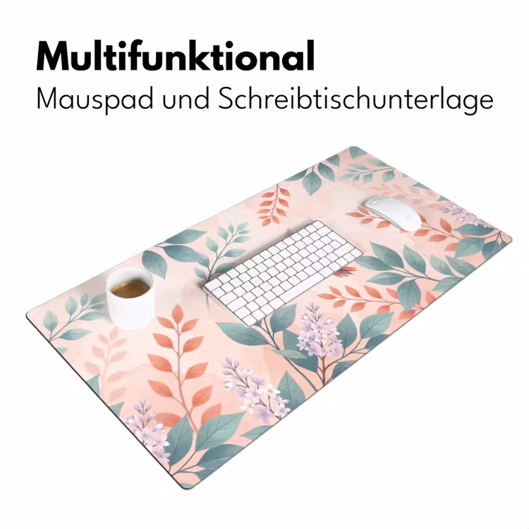 Kolibrie - Vliegen - Natuur - Illustratie - Kleurrijk Muismat XXL klein -ysfeer4_duits