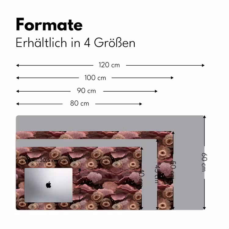 Koraal - Organisch - Roze Muismat XXL klein 681 -ysfeer5_duits