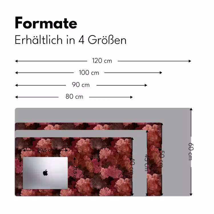 Koraal - Textuur - Kleurrijk Muismat XXL klein 681 -ysfeer5_duits