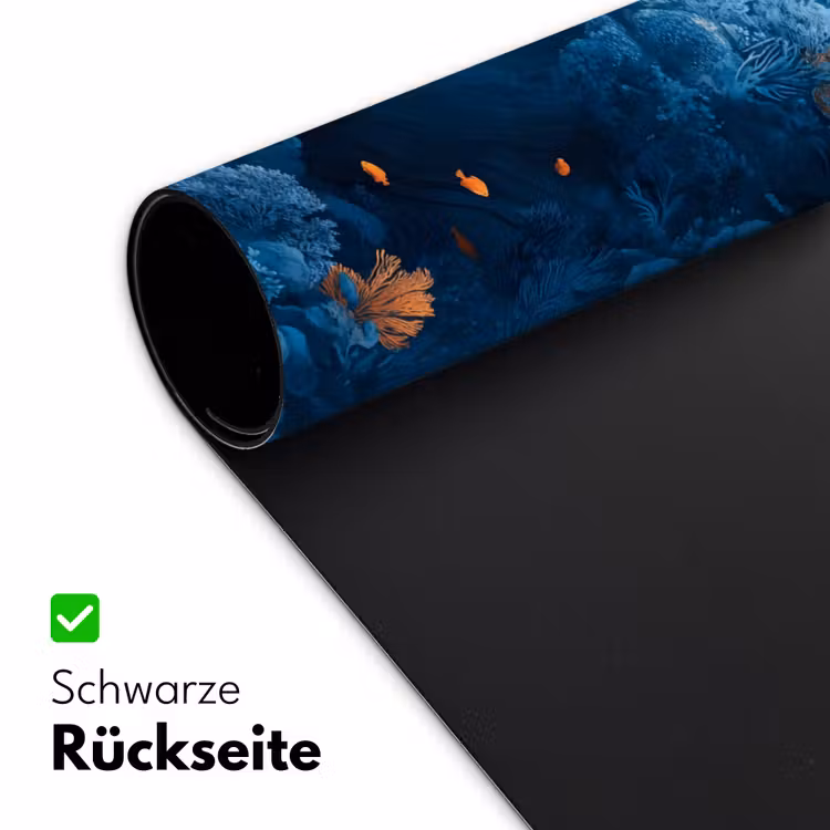 Koraalrif - Vissen - Oceaan - Blauw Muismat XXL klein -ysfeer2_duits