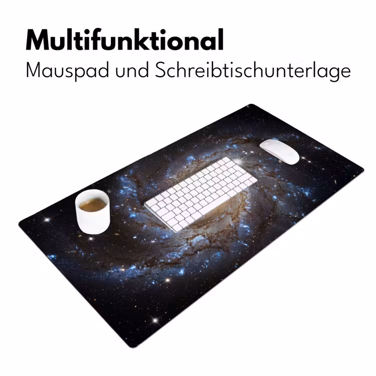 Kosmos - Sterrenstelsel - Donker Muismat XXL klein -ysfeer4_duits