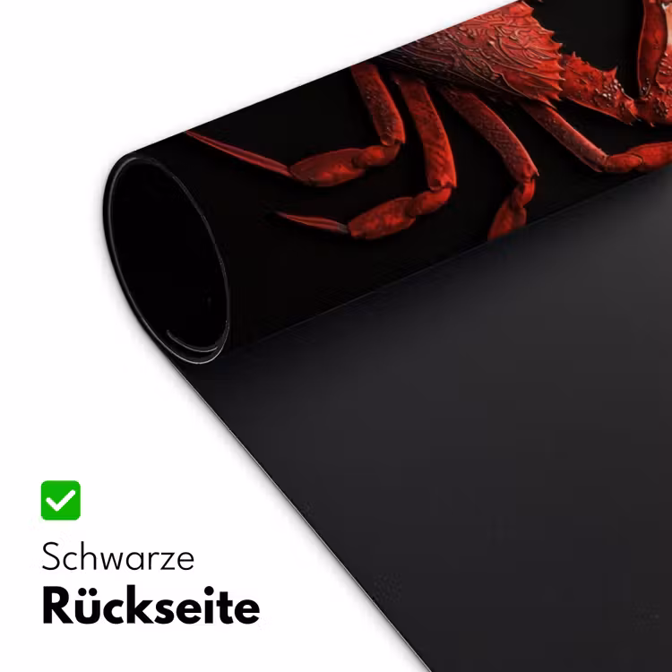 Krab - Rood - Vissen - Schaaldieren Muismat XXL klein -ysfeer2_duits
