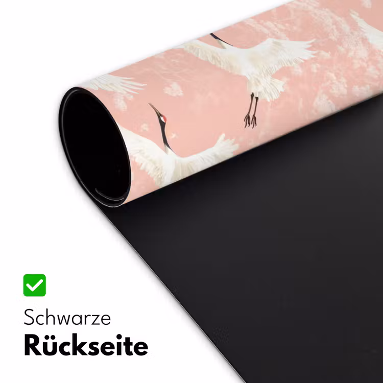Kraanvogels - Bloesem - Roze Muismat XXL klein 681 -ysfeer2_duits